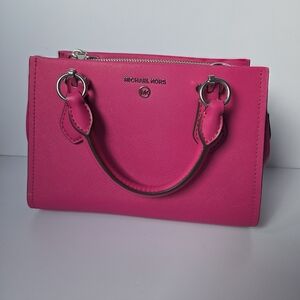 Michael Kors Hot Pink Satchel Hand Bag Crossbody